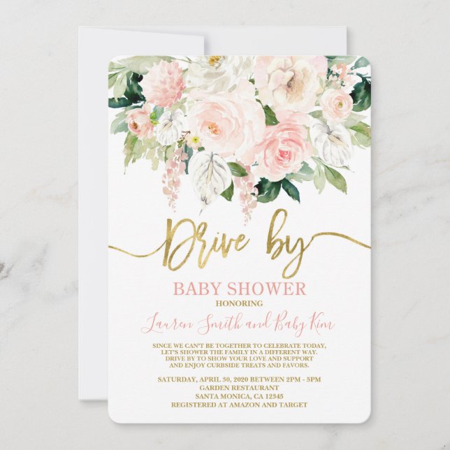 Invitación Unidad de Baby Shower (Anverso)