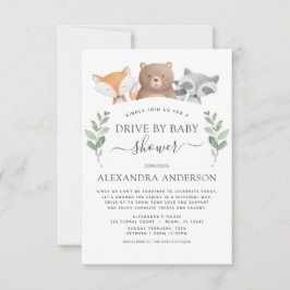 Invitación Unidad De Baby Shower Woodland Eucalyptus Greenery
