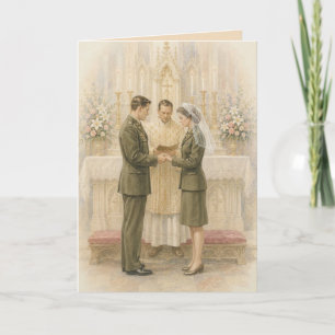 Invitación Uniforme de Servicio Militar Elegante Ceremonia de