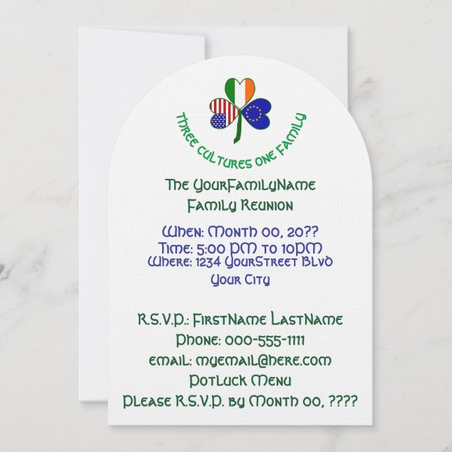 Invitación Unión Europea Irlanda Estados Unidos Reunión de la (Anverso)