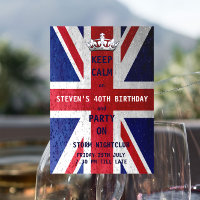 Union Jack UK Flag Unisex Birday Party