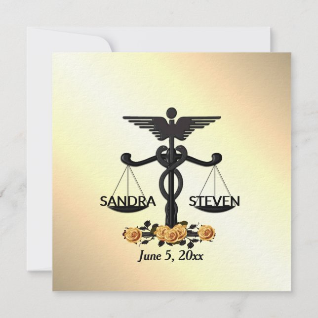 Invitación Unión Ley y Medicina Rosa Amarilla (Reverso)