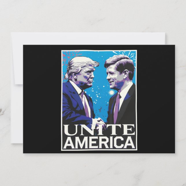 Invitación Unir icono americano Trump  (Anverso)