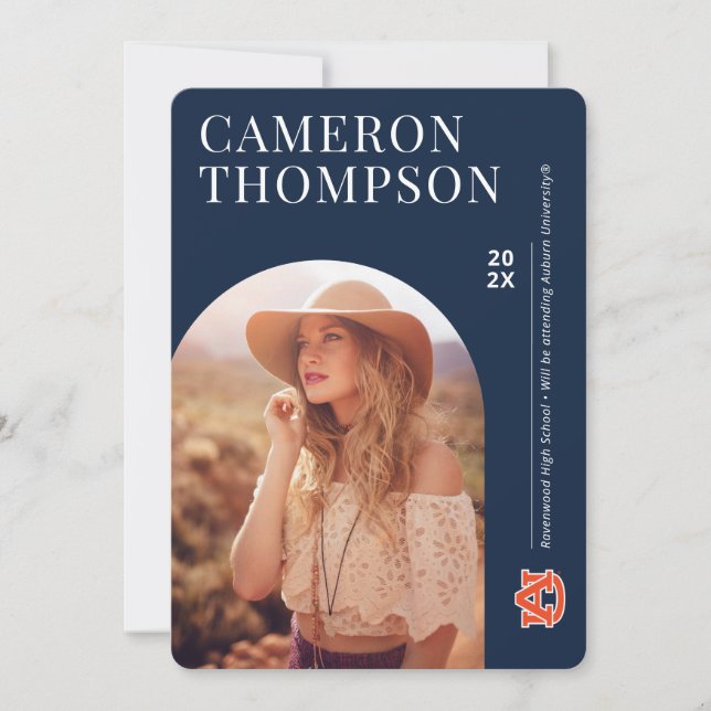 Invitación Universidad Auburn | Futuro Grado (Anverso)