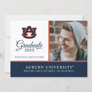 Invitación Universidad de Auburn Graduación