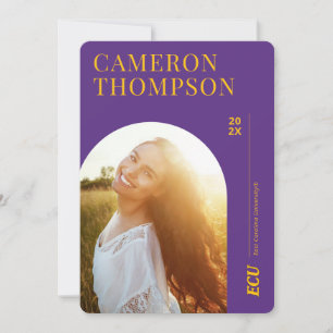 Invitación Universidad de Carolina del Este Logotipo ECU