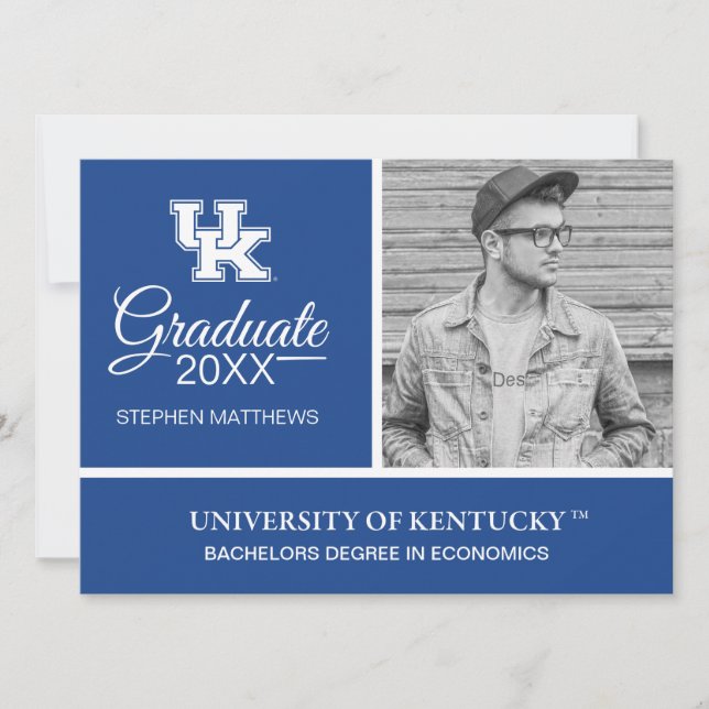 Invitación Universidad de Kentucky| Graduación (Anverso)