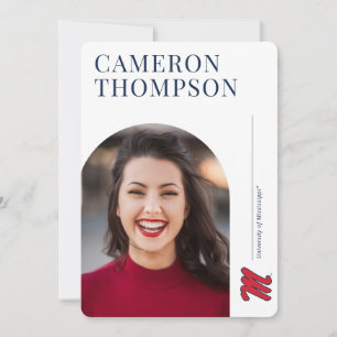 Invitación Universidad de Misisipi Script M