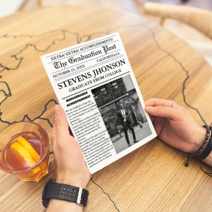 Invitación Universidad de Prensa de Graduación Moderna