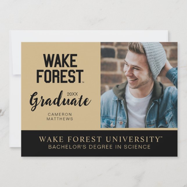 Invitación Universidad de Wake Forest | Wake Forest (Anverso)