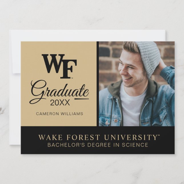 Invitación Universidad de Wake Forest | WF (Anverso)