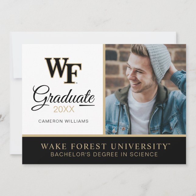 Invitación Universidad de Wake Forest | WF (Anverso)