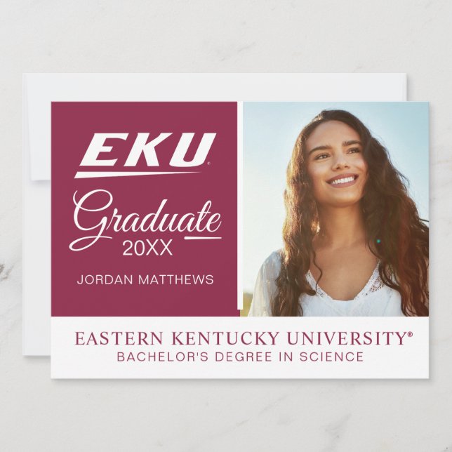 Invitación Universidad del Este de Kentucky | EKU (Anverso)