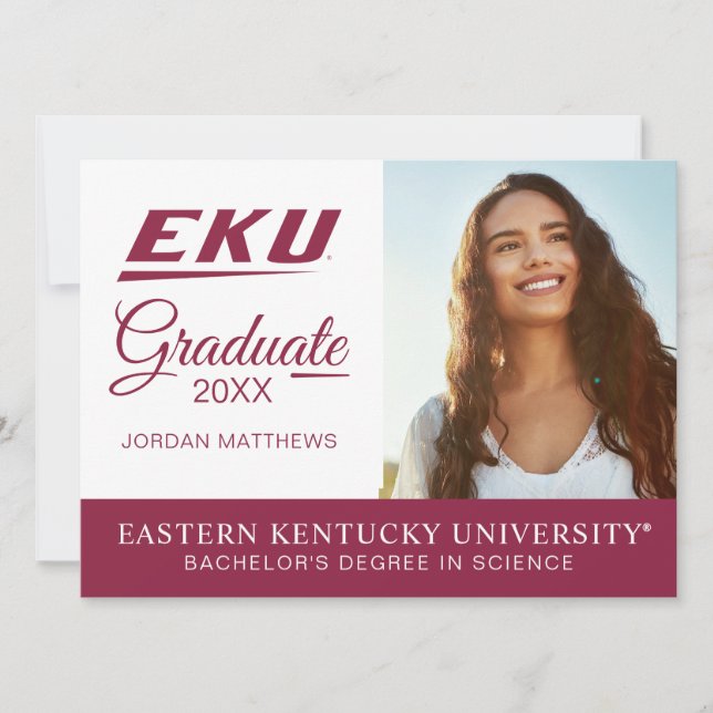 Invitación Universidad del Este de Kentucky | EKU (Anverso)