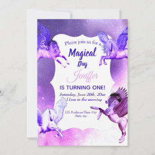Invitación Universo mágico Pegasus.               
