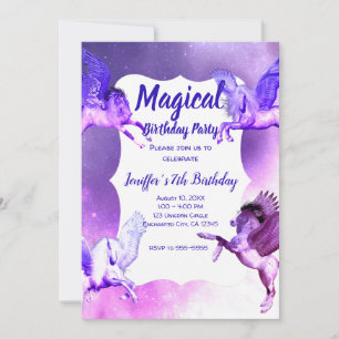 Invitación Universo mágico Pegasus.               