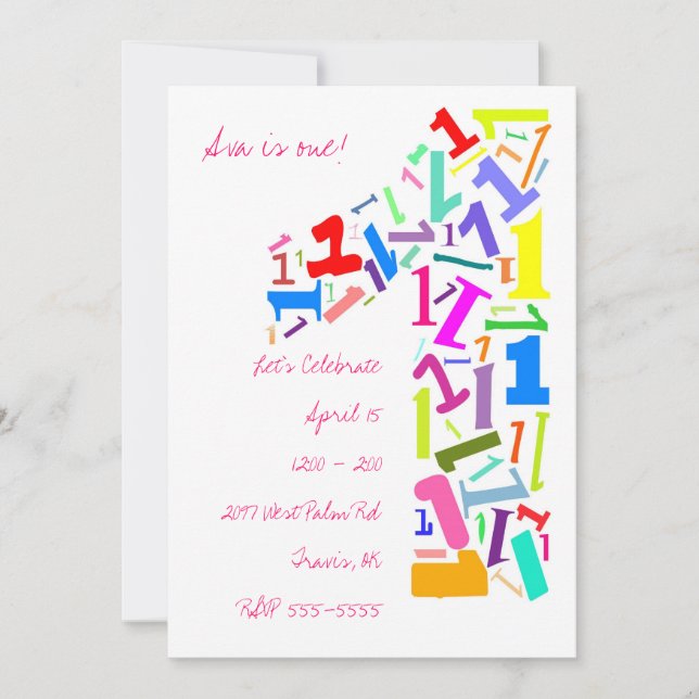 Invitación ¡Uno! (Anverso)