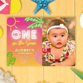 Invitación Uno al sol - primer cumpleaños