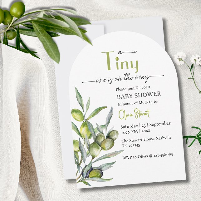 Invitación Uno diminuto está en camino a Baby Shower (Subido por el creador)