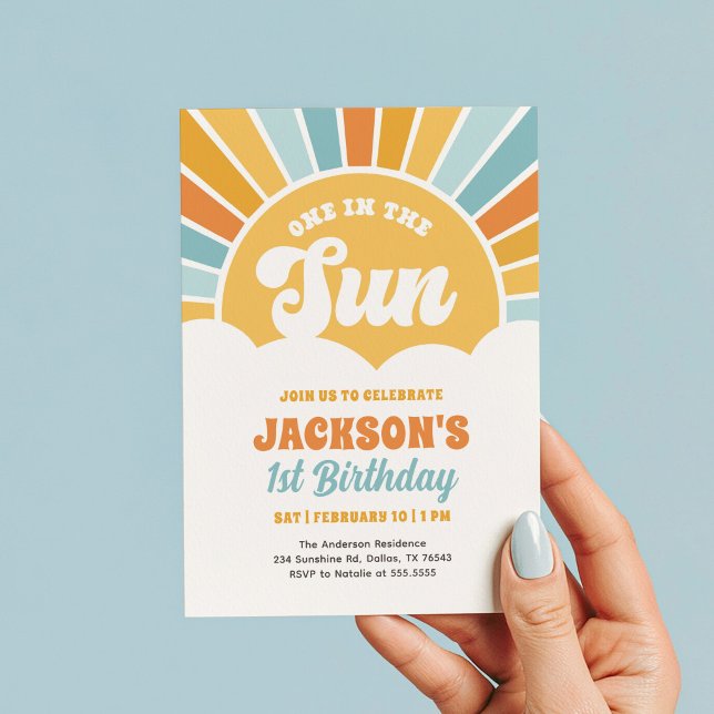 Invitación Uno en el Sol Cumpleaños 1 (Subido por el creador)