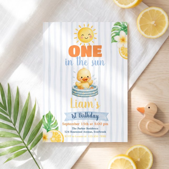 Invitación Uno en el Sol Primer Cumpleaños (Subido por el creador)