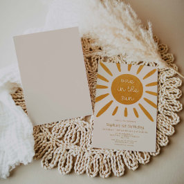 Invitación Uno En El Sol Primer Cumpleaños