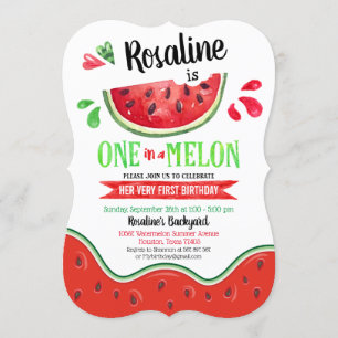 Invitación Uno en un melón