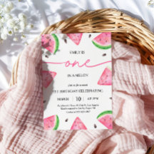 Uno en un Melón Primer Cumpleaños sandía Cumpleaño