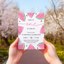 Uno en un Melón Primer Cumpleaños sandía Cumpleaño