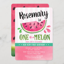 Uno rosado en un melón