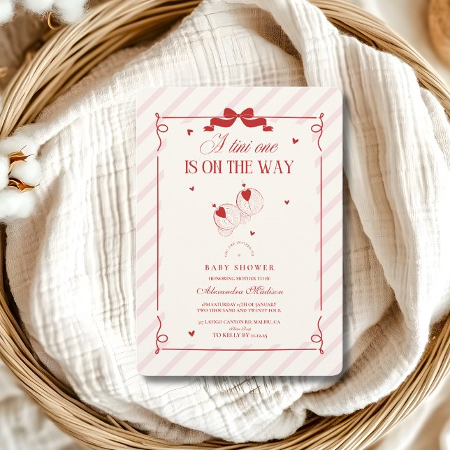 Invitación Uno Tini Cute Está En Camino De Baby Shower (Subido por el creador)