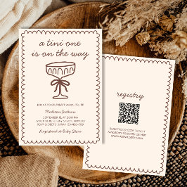 Invitación Uno Tini En La Vía Espresso Martini Baby Shower