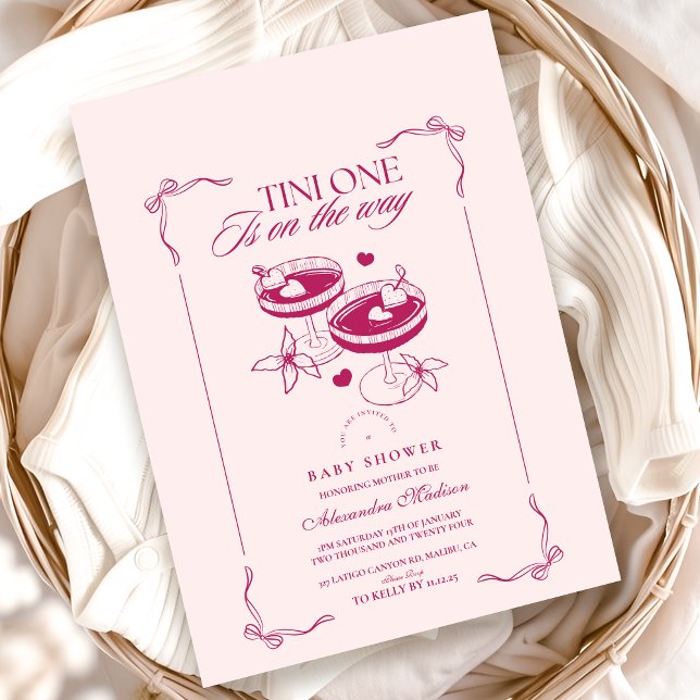 Invitación Uno Tini Está En Camino De Baby Shower (Subido por el creador)