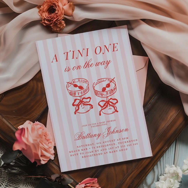 Invitación Uno Tini Está En Camino De Baby Shower (Subido por el creador)