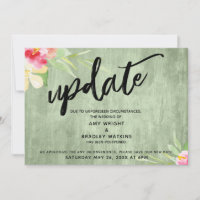 "Update" Flowers Green Wood Posponed Boda