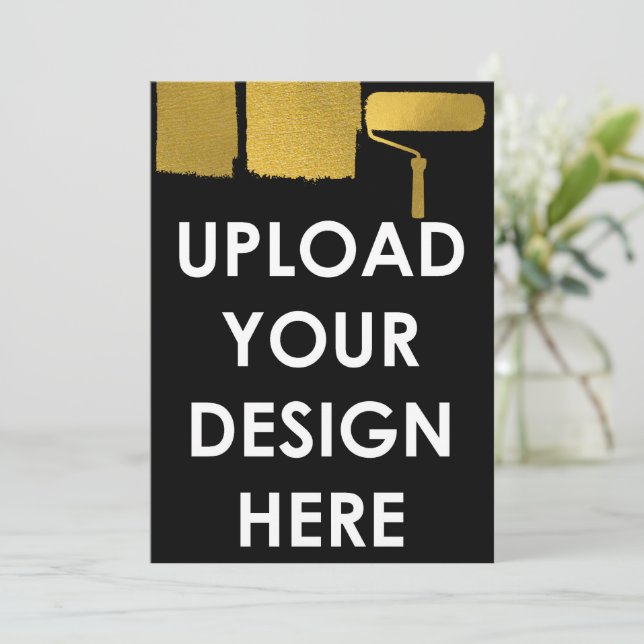 Invitación Upload Custom 5x7" Blank Promotional Business (Anverso de pie)