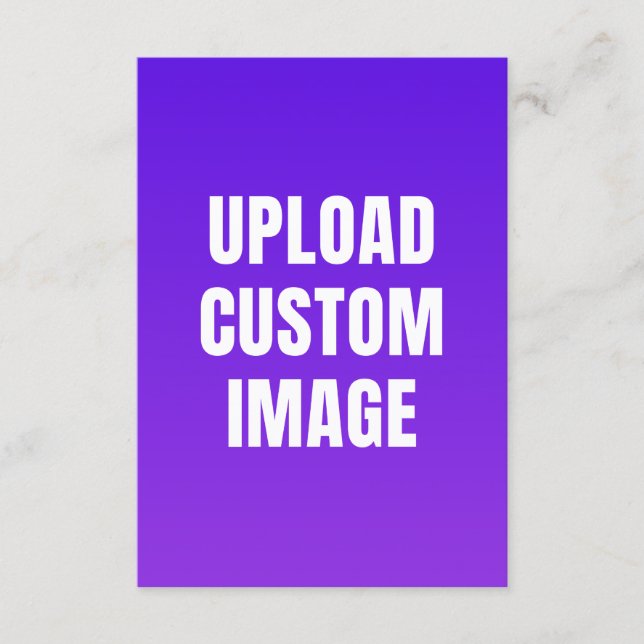 Invitación Upload Custom Image - Add Your Own To Print On A (Anverso)