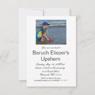 Invitación Upshernish Upshern Upsherin