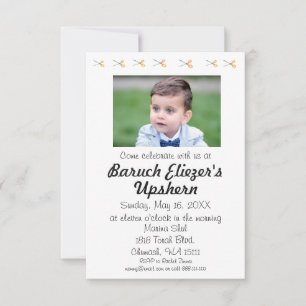 Invitación Upshernish Upshern Upsherin