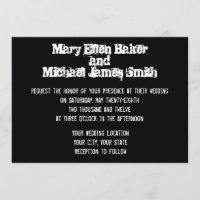 Invitación urbana de la boda de la pintada