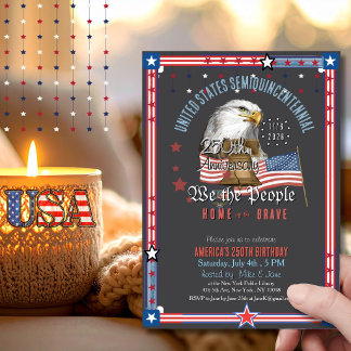 Invitación US 250 Anniversary We the People  Eagle & Bell