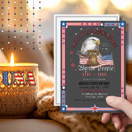 Invitación US 250 Anniversary We the People Eagle & Bell