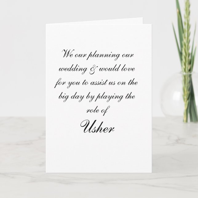 Invitación Usher (Anverso)