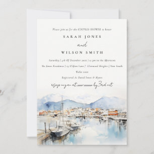 Invitación Ushuaia Argentina Paisaje Acuarela Regalo de Boda 