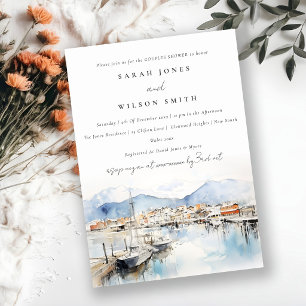 Invitación Ushuaia Argentina Paisaje Acuarela Regalo de Boda 