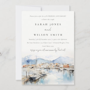 Invitación Ushuaia Argentina Paisaje Boda Aniversario