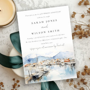 Invitación Ushuaia Argentina Paisaje Boda Aniversario
