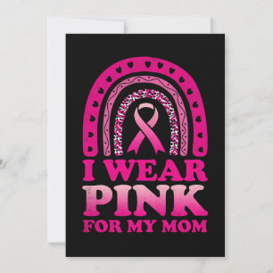 Invitación Uso Rosa Para Mi Mamá Concienciación Sobre El Cánc