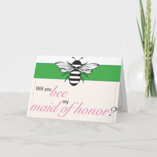 Invitación ¿Usted abeja mi criada del honor?