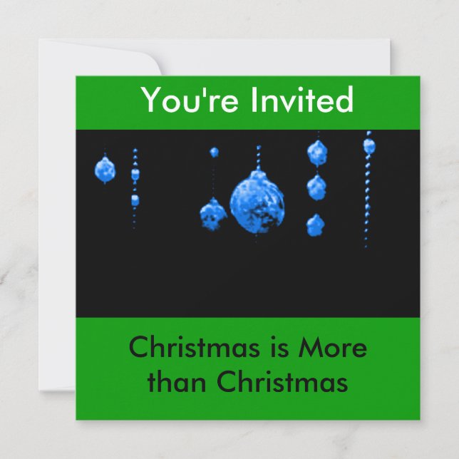 Invitación Usted es navidad invitado es más que navidad (Anverso)